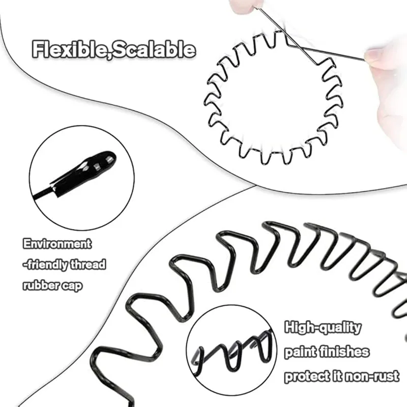 Suitable Curly Metal Headbands