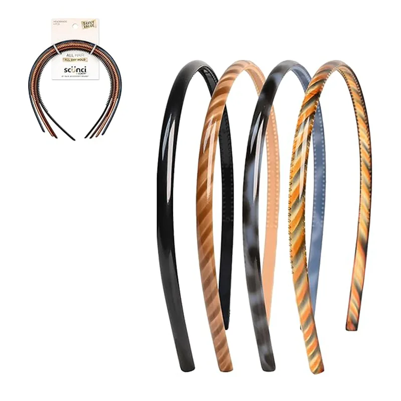 Snygga Comfort Twist Print Plastic Pannband